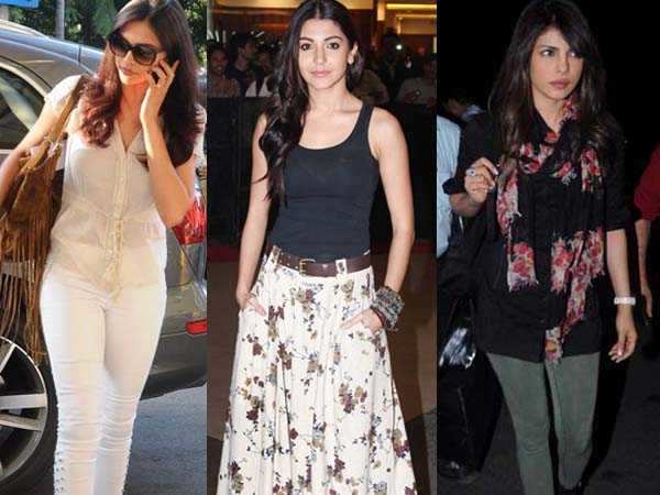 Anushka, Deepika and Priyanka in their casual avatars | Filmfare.com