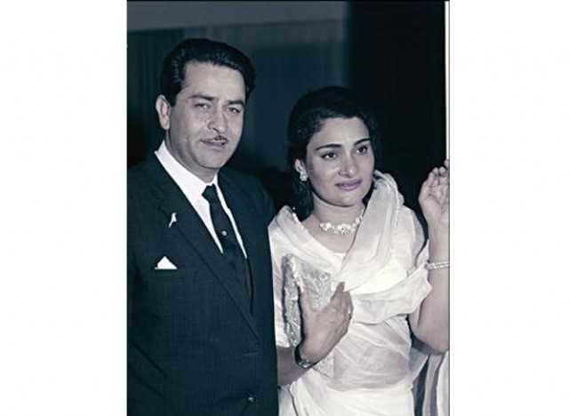 Raj Kapoor and Krishna Raj Kapoor