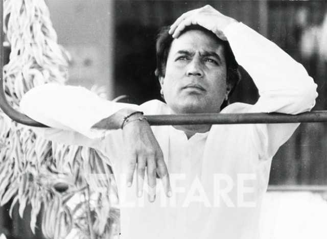 Rajesh Khanna caught in a pensive mood