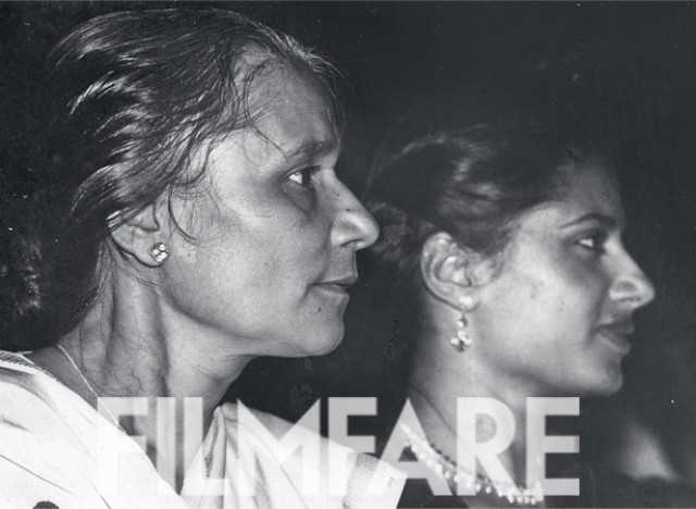 A file picture of Vidyatai with daughter Smita Patil 