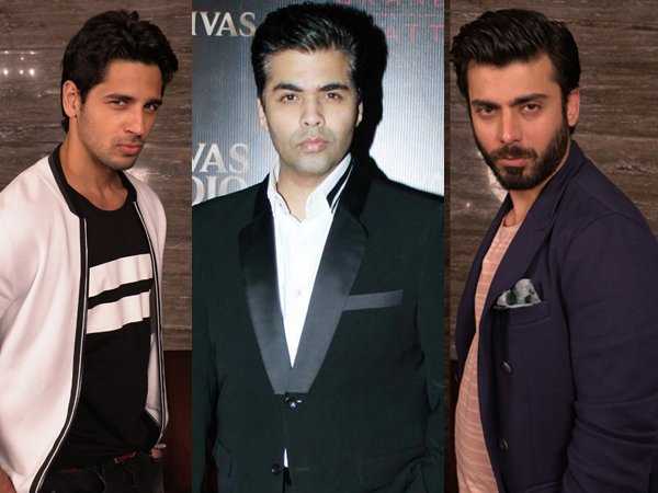 Sidharth Malhotra And Fawad Khan Karan Johar Pout Challenge