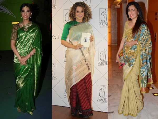 Bollywood Celebrities And Their Handloom Saree Looks