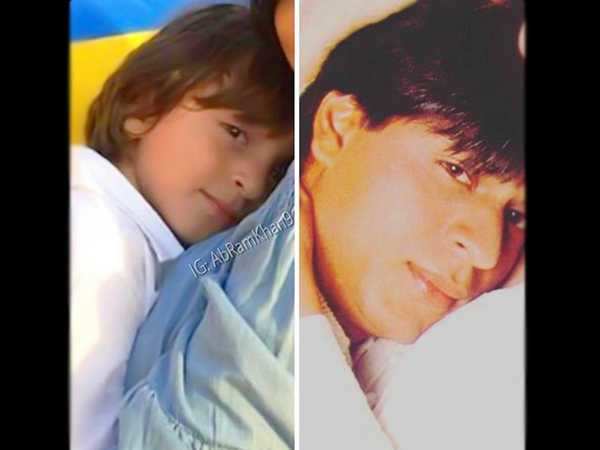 This picture of Shah Rukh Khan and son AbRam is truly gorgeous
