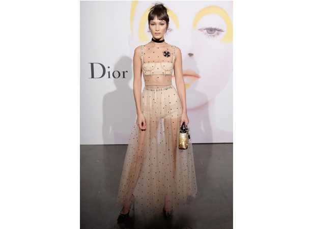 Dianna Agron, Bella Hadid Wear Same Sheer Dior Dress