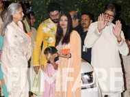 Amitabh Bachchan, Abhishek Bachchan, Aishwarya Rai Bachchan and Aaradhya Bachchan spotted at Ambani's party