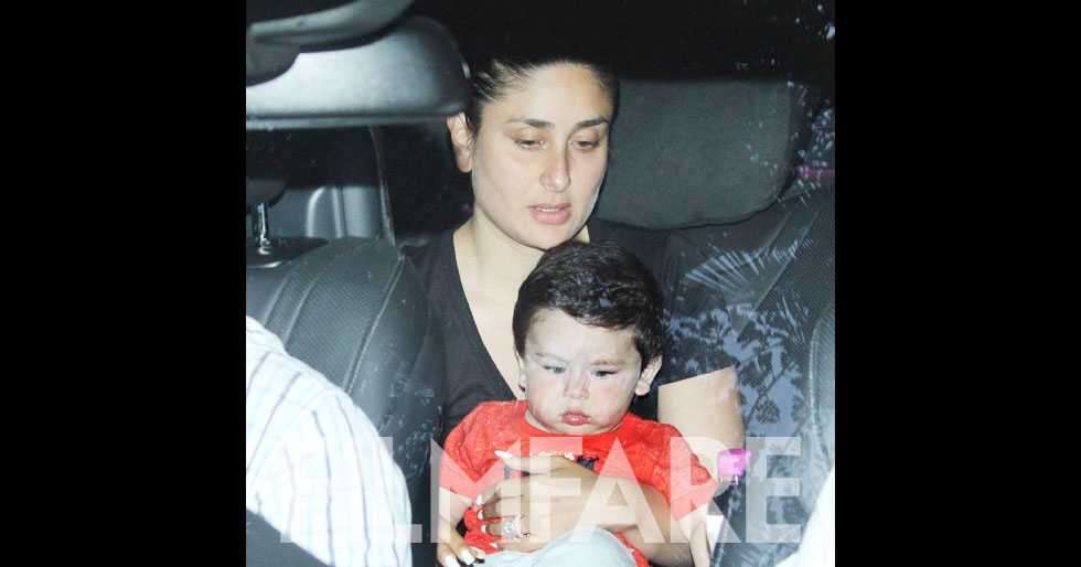 Taimur Ali Khan visits his grandmom Babita with mommy Kareena Kapoor ...