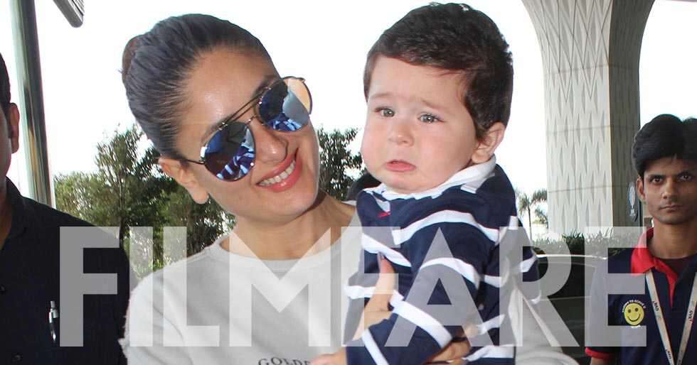 Finally! Kareena Kapoor Khan and Taimur Ali Khan fly off to Delhi for ...