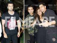 Ranbir Kapoor, Siddharth Malhotra and Karan Johar clicked together at a popular restaurant