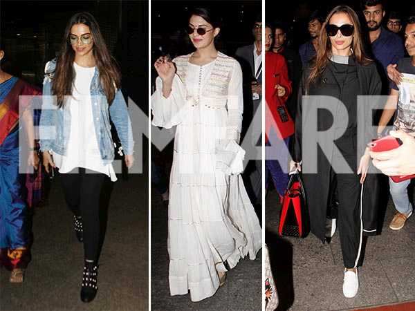 Spotted: Jacqueline Fernandez, Malaika Arora Khan at Mumbai airport