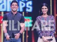 Farhan Akhtar and Diana Penty promote Lucknow Central at a popular reality TV show