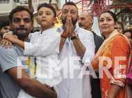 Photos: Sanjay Dutt, Maanyata Dutt bid goodbye to lord Ganesha