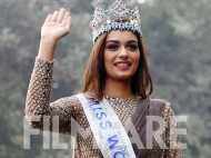 Beauty queen Manushi Chillar takes Delhi by storm after winning the crown