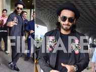 Ranveer Singh goes all black at the airport