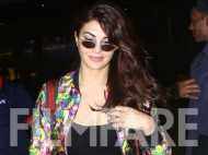 Jacqueline Fernandez aces winter fashion with a pop of color in her outfit