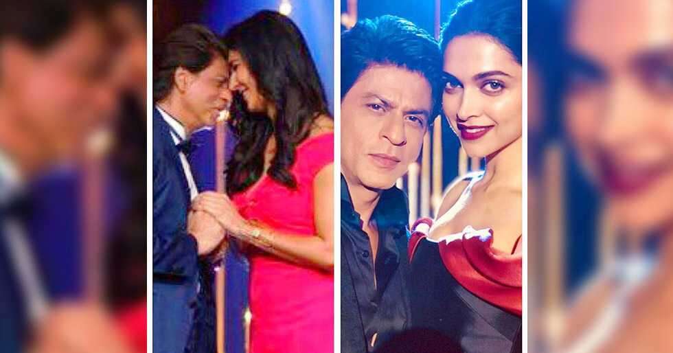 This picture of Shah Rukh Khan with Katrina Kaif and Deepika Padukone ...