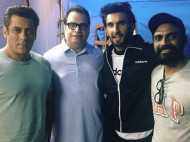 Ranveer Singh pays visit to Salman Khan on the sets of Race 3