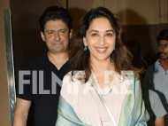 Madhuri Dixit Nene spotted along with her family after watching a movie
