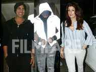 Photos: Akshay Kumar and Twinkle Khanna head out for a movie date with son Aarav
