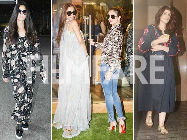 Katrina Kaif, Malaika Arora, Amrita Arora & Twinkle Khanna make casual ...