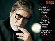 Amitabh Bachchan’s sensational quotes from 1972 to date