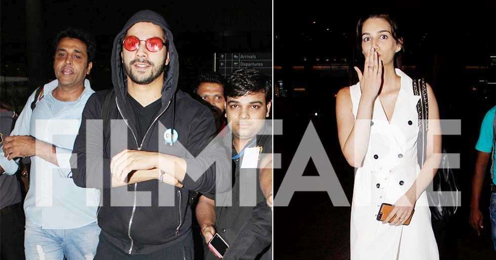 In Pictures: Varun Dhawan returns from Budapest while Kriti Sanon ...