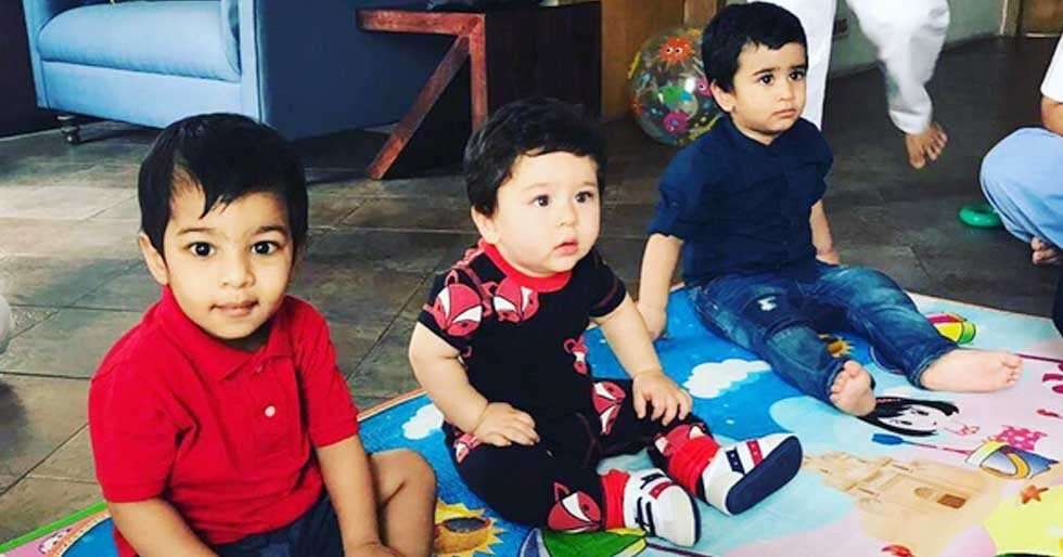 Aww! Check out this photo of Taimur Ali Khan and Laksshya Kapoor ...