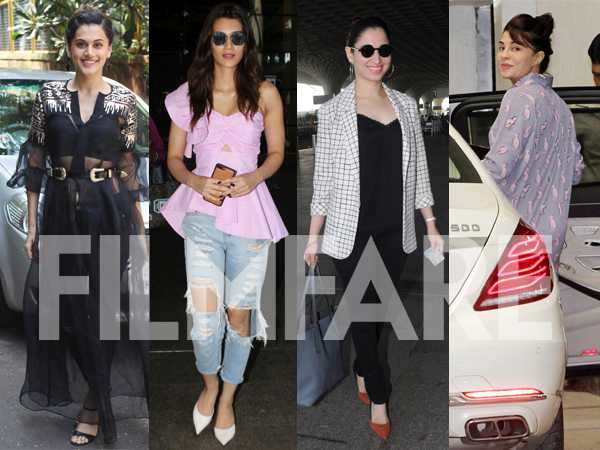 Kriti Sanon, Jacqueline Fernandez, Taapsee Pannu and Tamannaah’s day out in the city