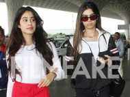 Pictures: Jhanvi Kapoor and Khushi Kapoor walk hand in hand at the airport
