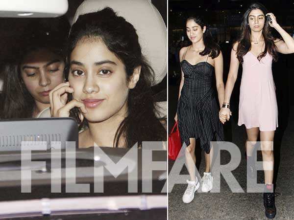 Check out these latest pictures of Jhanvi Kapoor and Khushi Kapoor looking their fashionable best