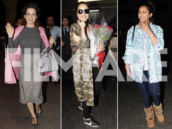 Kangana Ranaut, Shraddha Kapoor and Parineeti Chopra's airport looks ...