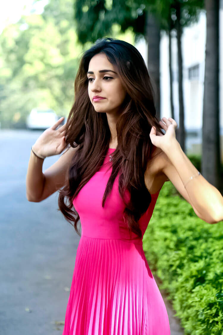 Disha Patani scores high on glamour in blush pink mini dress for