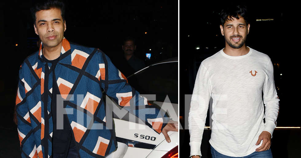 Karan Johar And Sidharth Malhotra Bond Over The Weekend 