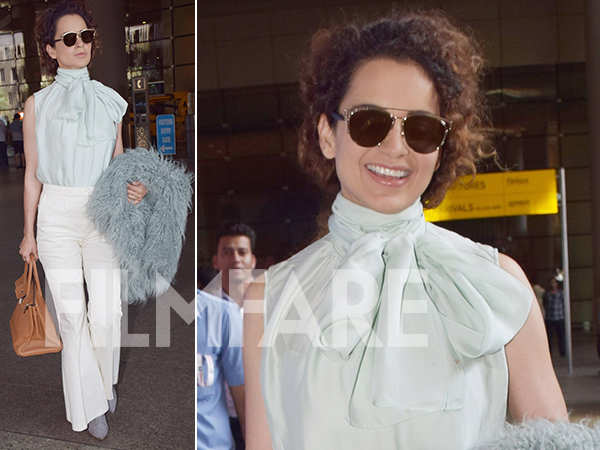 Kangana Ranaut proves she's the queen of style with her latest airport look  