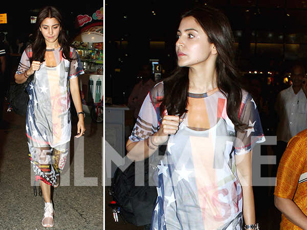 Anushka Sharma Spotted At Mumbai Airport, Is She Off To Bengaluru