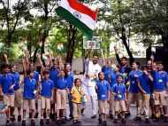 Pictures! Ranveer Singh celebrates Independence Day with little kids
