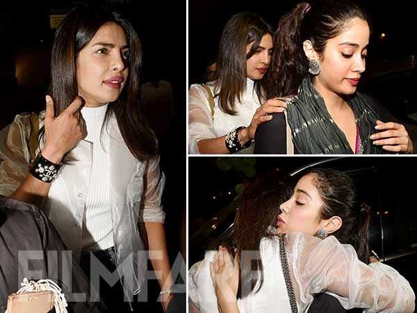 Photos! Janhvi Kapoor joins Priyanka Chopra and Madhu Chopra for a cozy ...