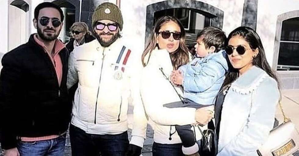 Saif, Kareena and Taimur Ali Khan enjoy the winter sun in London ...