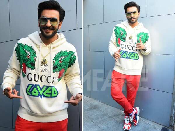 Ranveer Singh Makes A Stylish Appearance Wearing Oversized Clothes