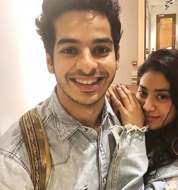 Ishaan Khatter and Janhvi Kapoor look in sync as they twin in denim ...