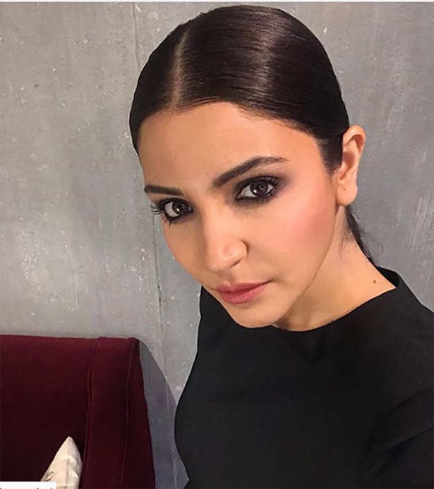 Anushka Sharma is a true blue head turner in this shimmery black outfit |  