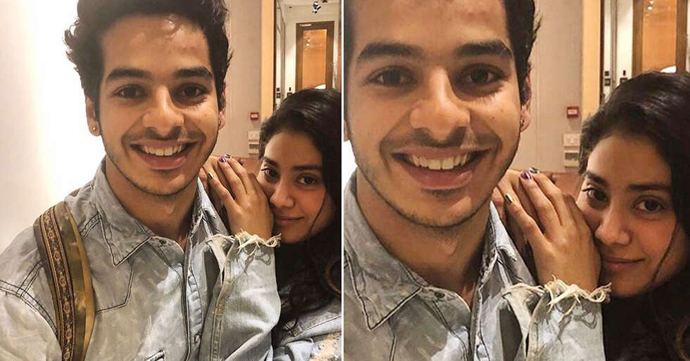 Ishaan Khatter and Janhvi Kapoor look in sync as they twin in denim ...