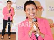 Rani Mukerji promotes Hichki in style