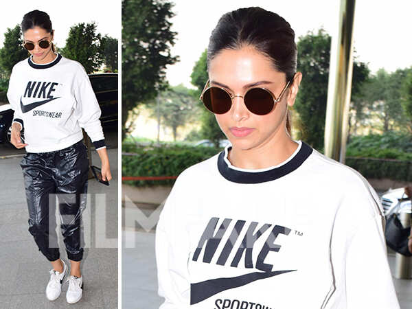 Deepika Padukone's Airport Look Is All About Comfort & Style