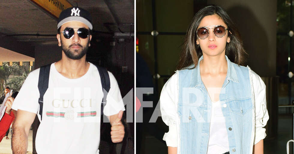 Ranbir Kapoor and Alia Bhatt return to Mumbai after prepping for ...