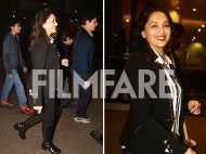 Madhuri Dixit steps out with family in cozy winter style