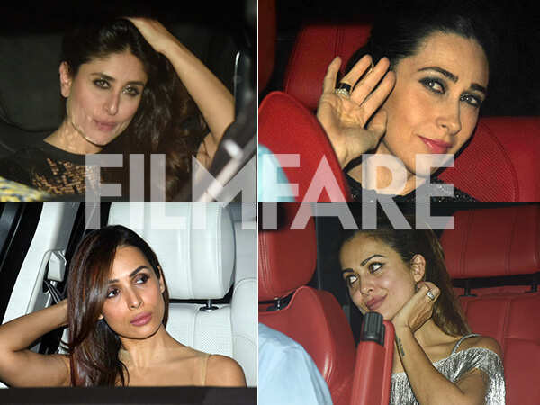 Kareena Kapoor Khan, Karisma Kapoor, Amrita Arora and Malaika Arora ...