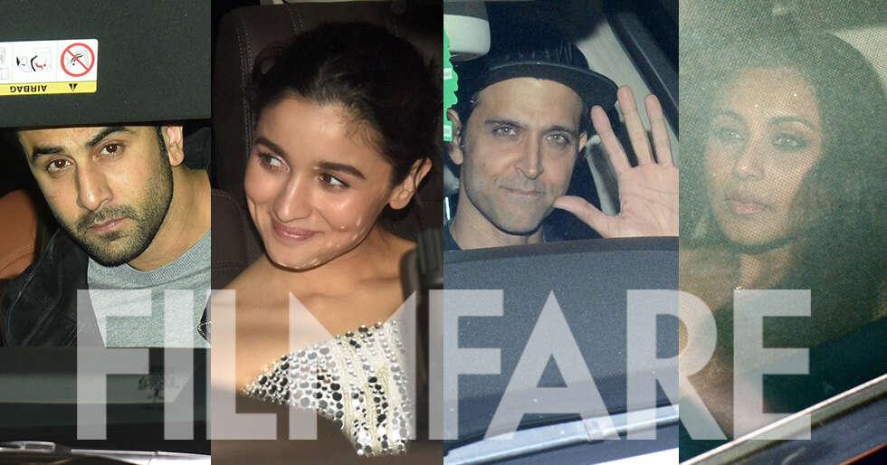 Hrithik Roshan, Ranbir Kapoor, Alia Bhatt, Rani Mukerji And More Attend 