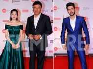 Anu Malik and his daughter Anmol Malik along with Armaan Malik attend the 63rd Jio Filmfare Awards
