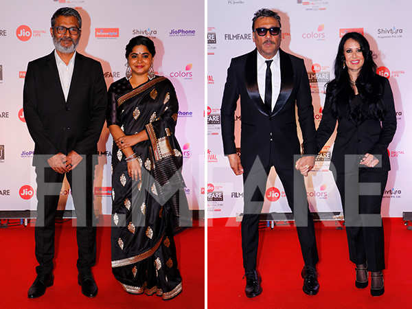 Ashwini Iyer Tiwari, Nitesh Tiwari, and Jackie Shroff grace the 63rd Jio Filmfare Awards