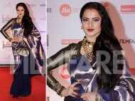 Photos: Eternal beauty Rekha looks stunning at the 63rd Jio Filmfare Awards